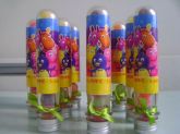 10 Tubetes com Bala de Goma